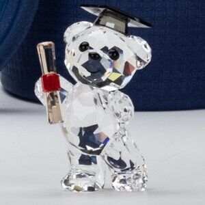 Swarovski Kris Bear Graduation New in Tube Perfect Gift DISCONTINUED